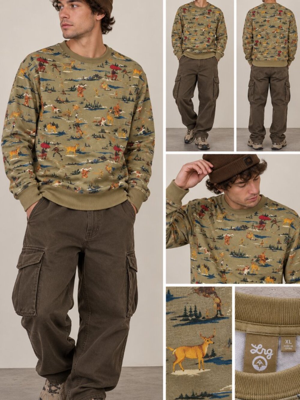 RARE VINTAGE LRG Lifted Research Group Men’s Graphic VTG Sweatshirt Size XL